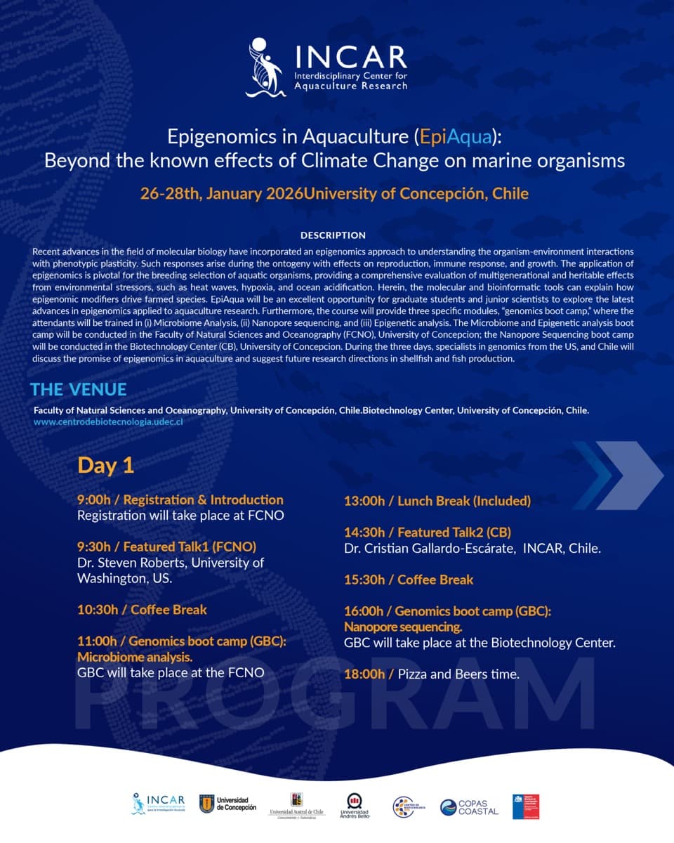 Afiche del curso EpiAqua 2026.